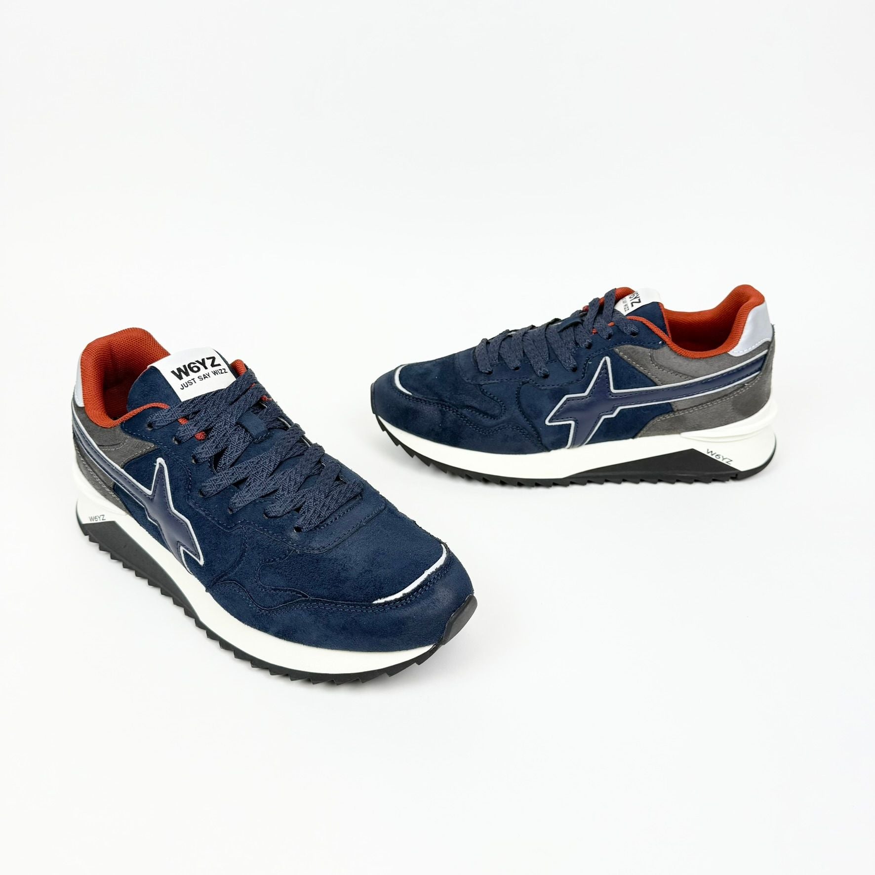 SCARPE WIZZ JUST SAY WIZZ  YAK-M. BRUSHED NAVY ANTRACITE