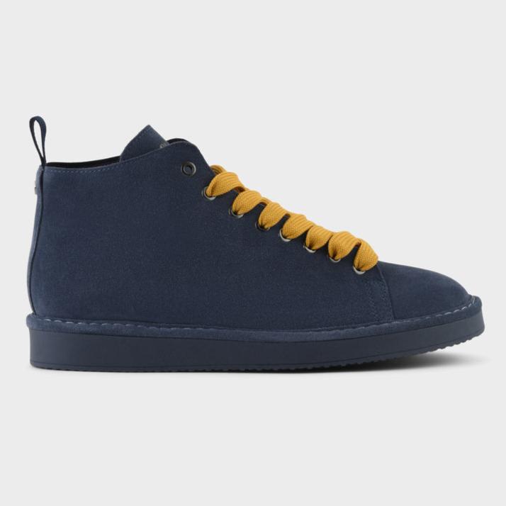 POLACCHINO PANCHIC SUEDE INT. MICROFIBRA BLU L. GIALLO