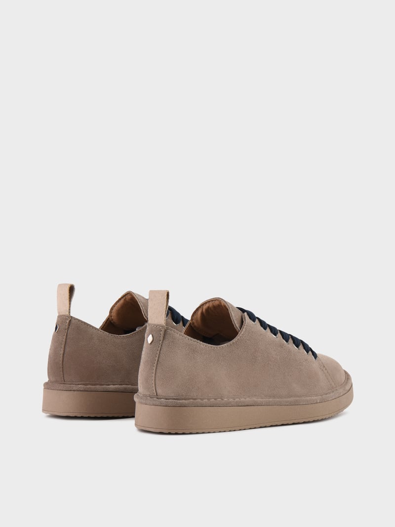 POLACCHINO PANCHIC LOW SUEDE INT. FUR WALNUT L. COBALT
