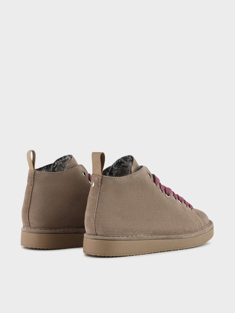 POLACCHINO PANCHIC SUEDE INT. FUR WALNUT L. BROWNROSE