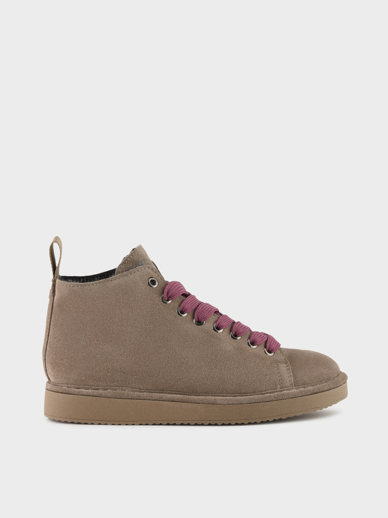 POLACCHINO PANCHIC SUEDE INT. FUR WALNUT L. BROWNROSE