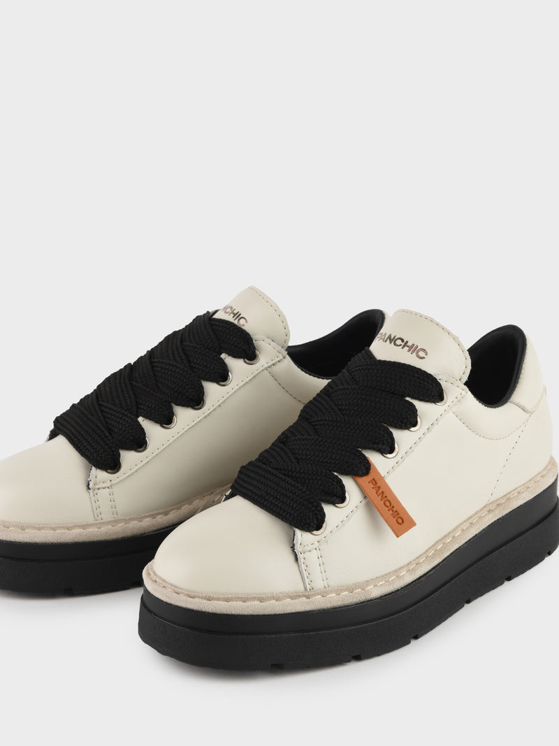 SNEAKER PANCHIC LOW PELLE LACEUP ICE