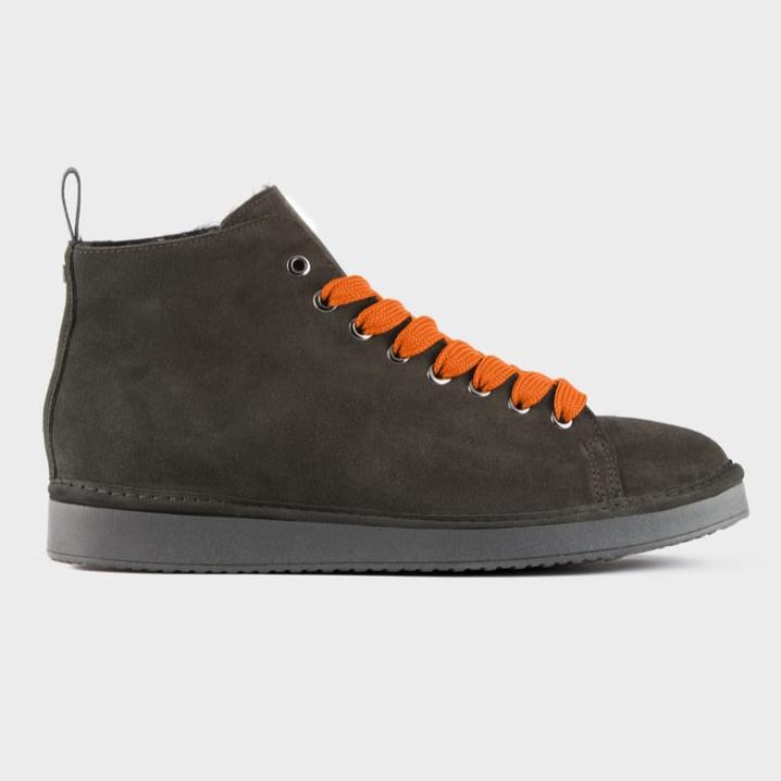 POLACCHINO PANCHIC SUEDE INT. FUR KHAKI L. ARANCIO