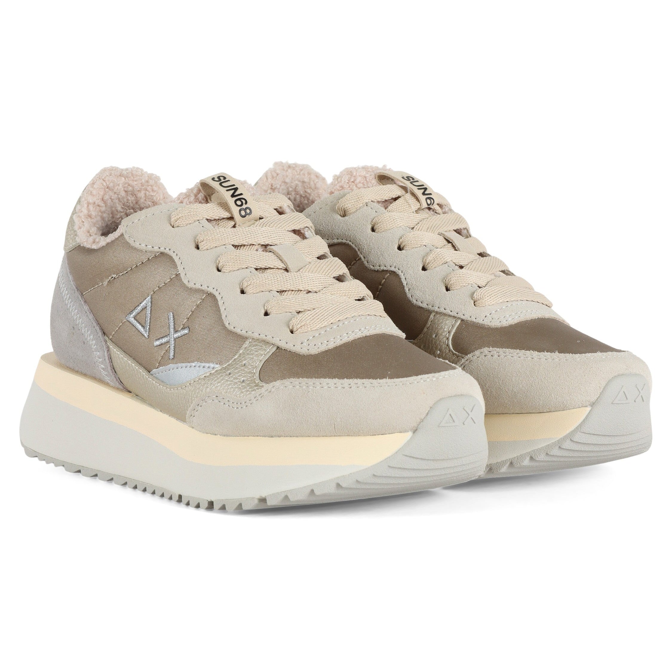 SCARPE SUN68 BIG ALLY WINTER BIANCO PANNA