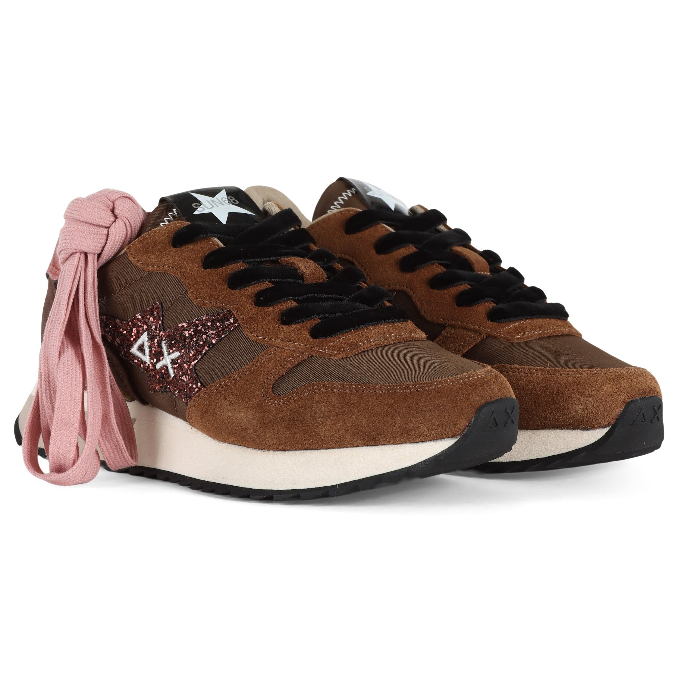 SCARPE SUN68 STARGLITTER MARRONE