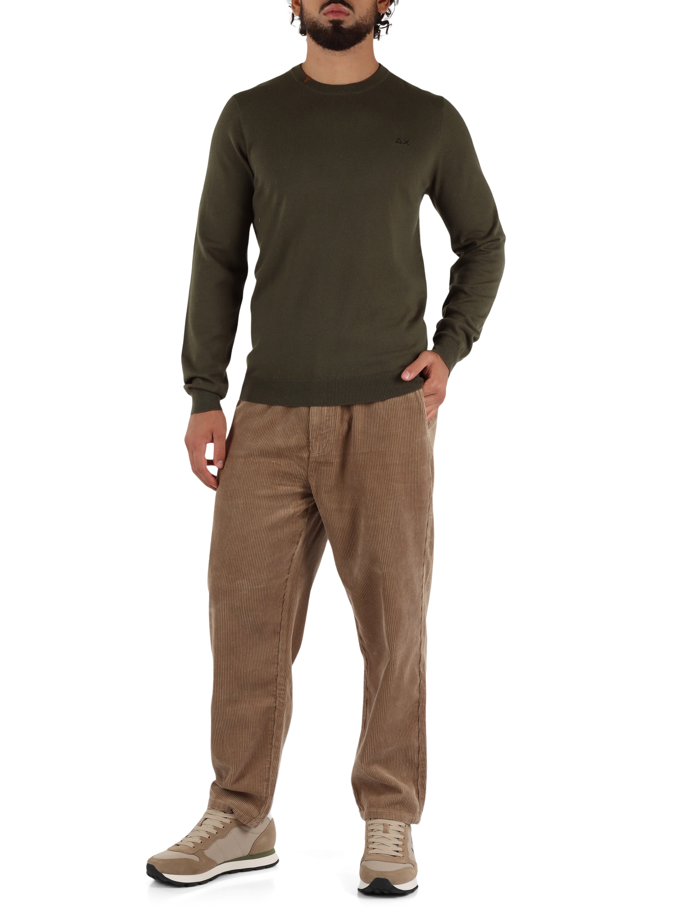 MAGLIA SUN68 GIROCOLLO BASIC MANICA LUNGA