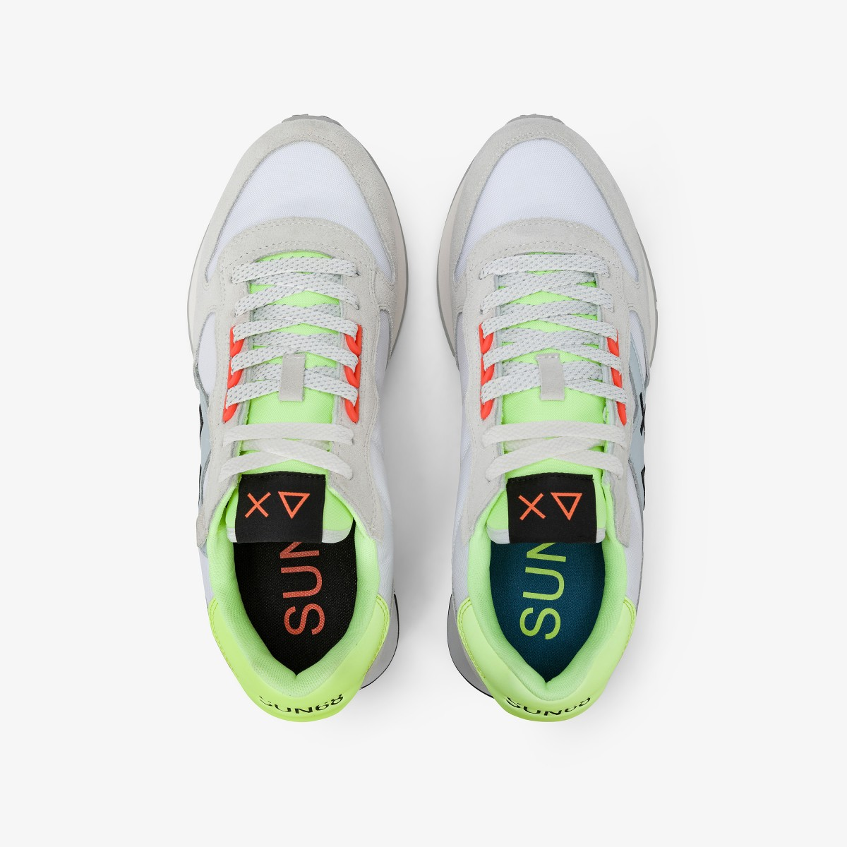 SCARPE SUN68 JAKI 2.0 FLUO BIANCO