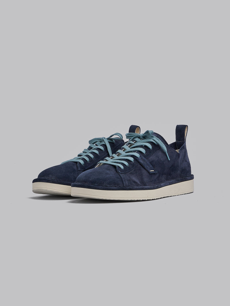 SCARPE PANCHIC P01 LACE-UP SUEDE BLU NOTTE