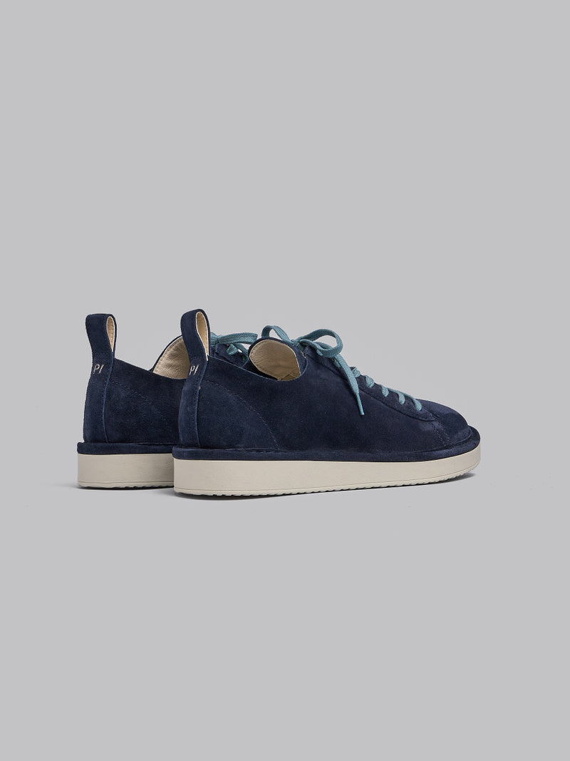 SCARPE PANCHIC P01 LACE-UP SUEDE BLU NOTTE