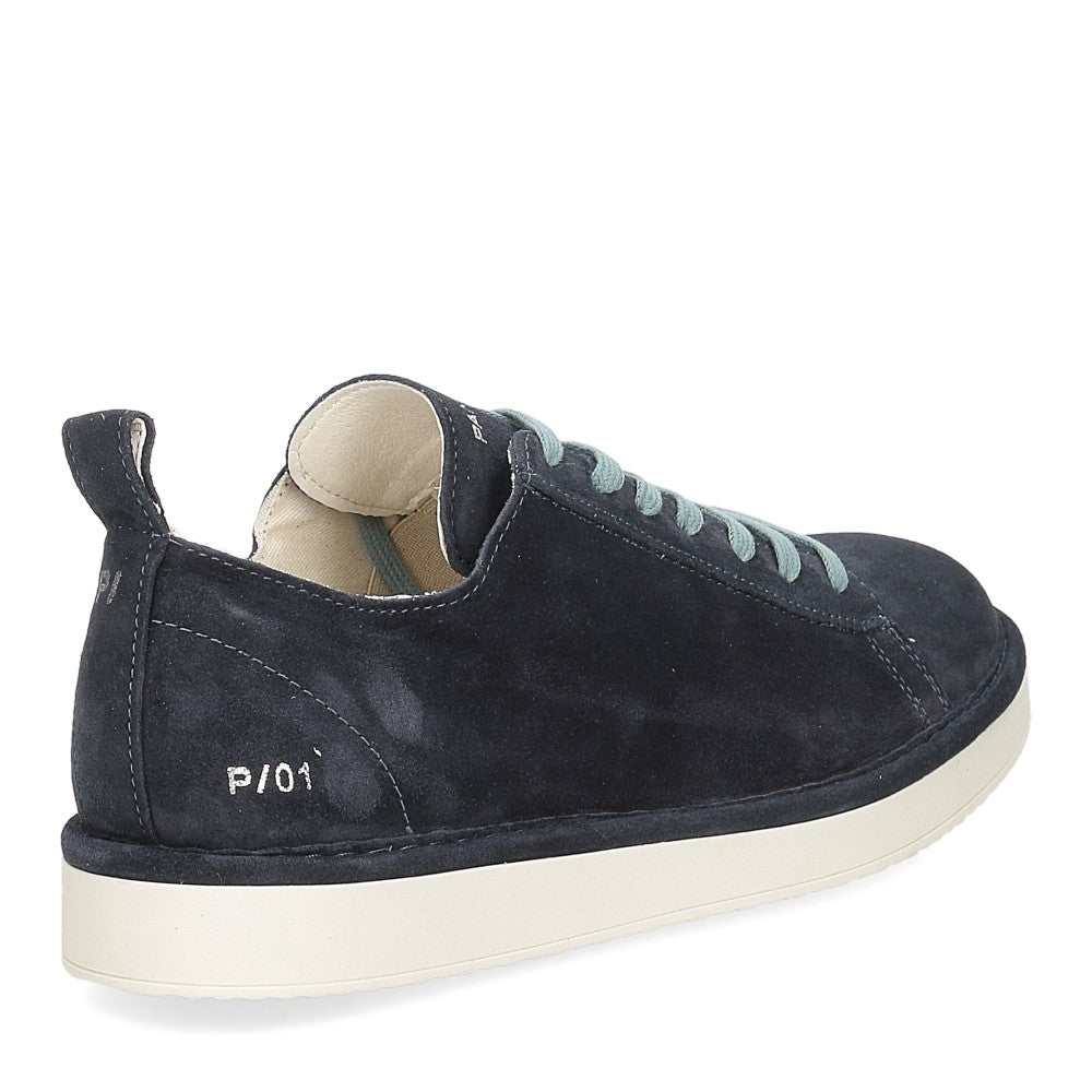 SCARPE PANCHIC P01 LACE-UP SUEDE BLU NOTTE