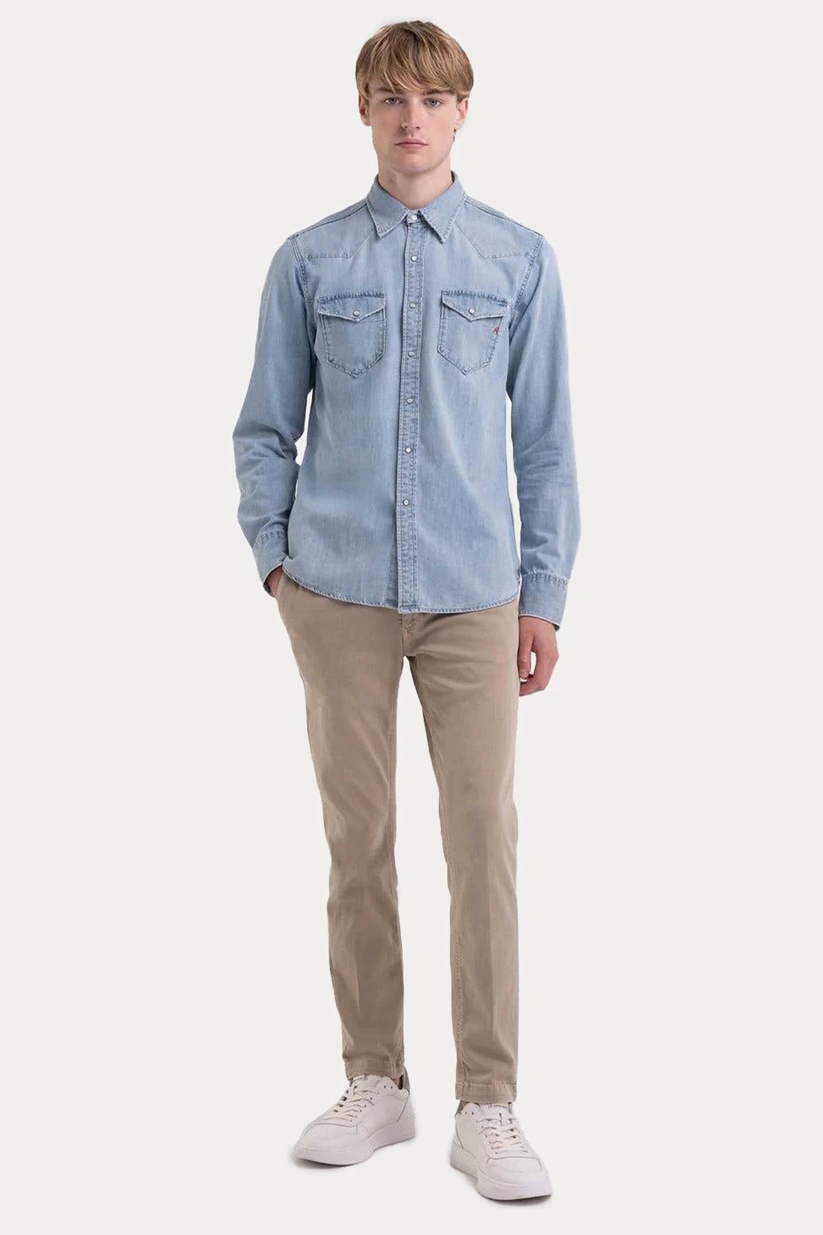 CAMICIA REPLAY AGED 5YEAR IN DENIM
