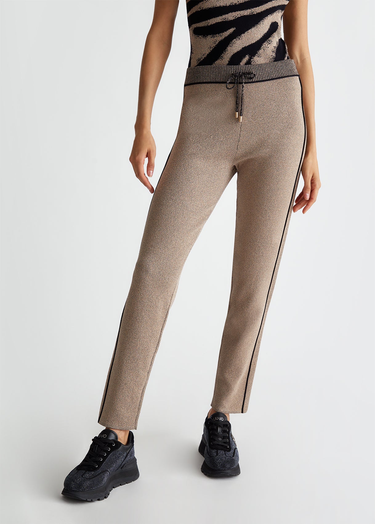 PANTALONE LIUJO IN MAGLIA LUREX