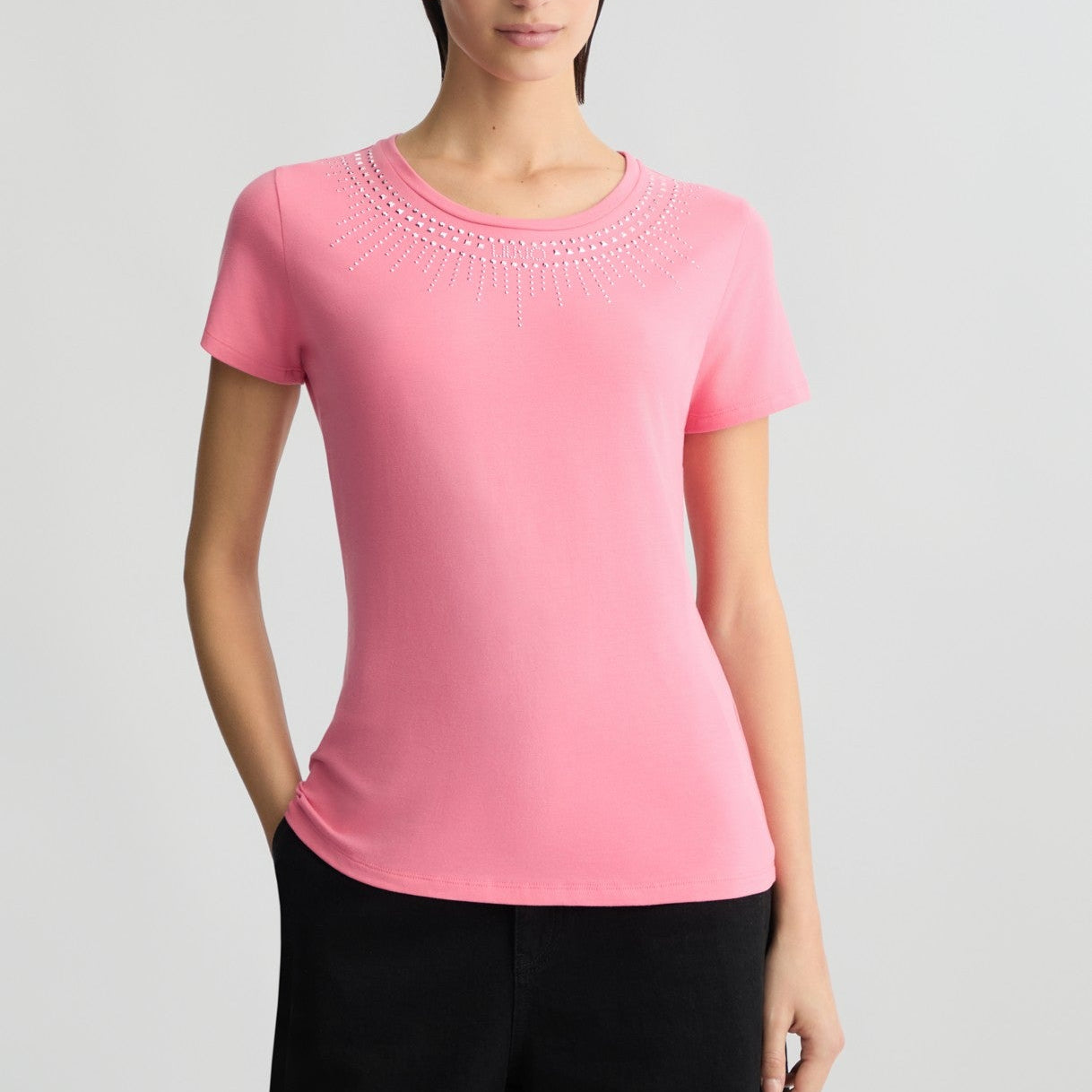 TSHIRT LIUJO NECKLINE MC