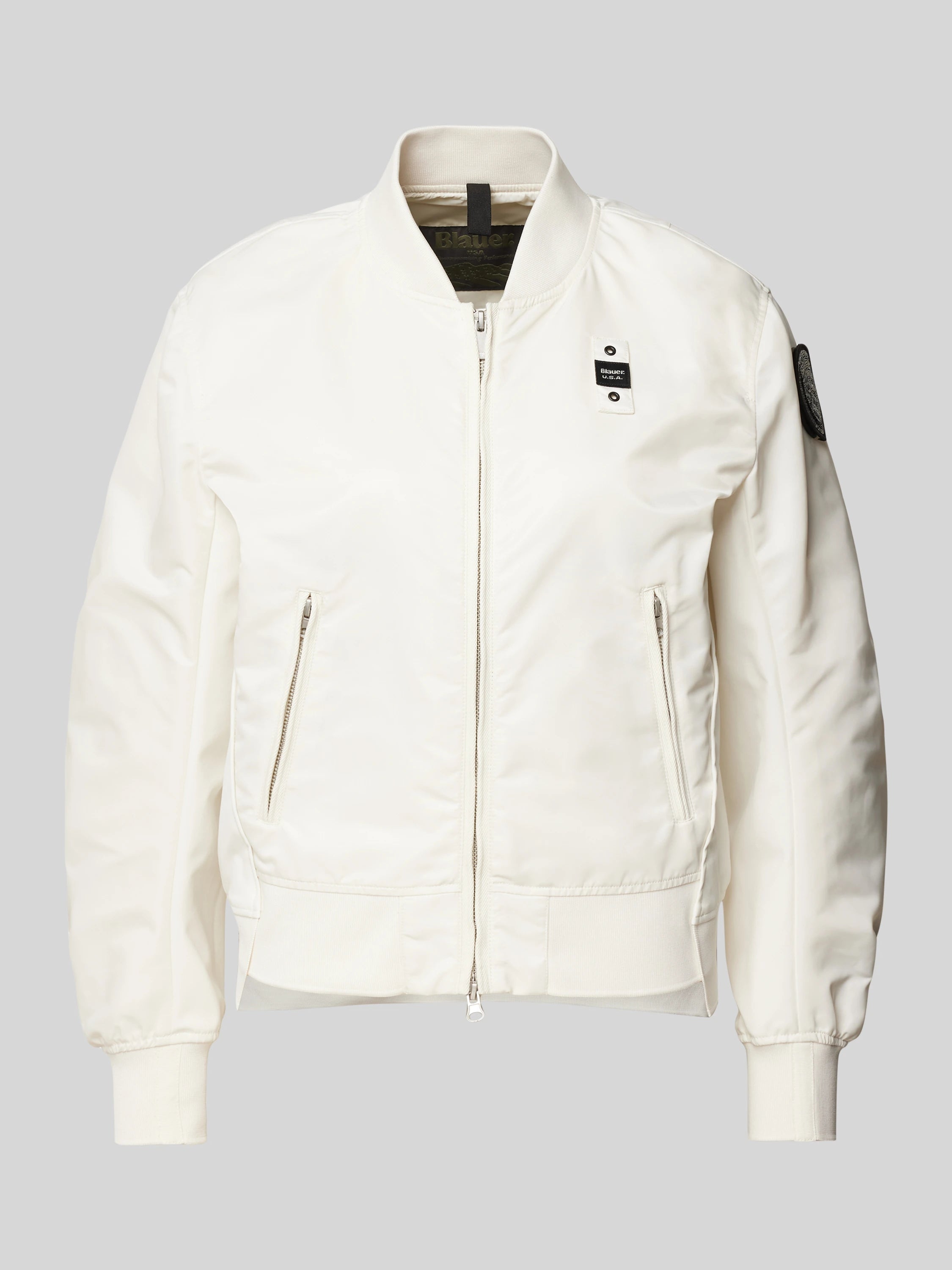 GIUBBINO BLAUER LAURIE BOMBER CROP OVER SFODERATO