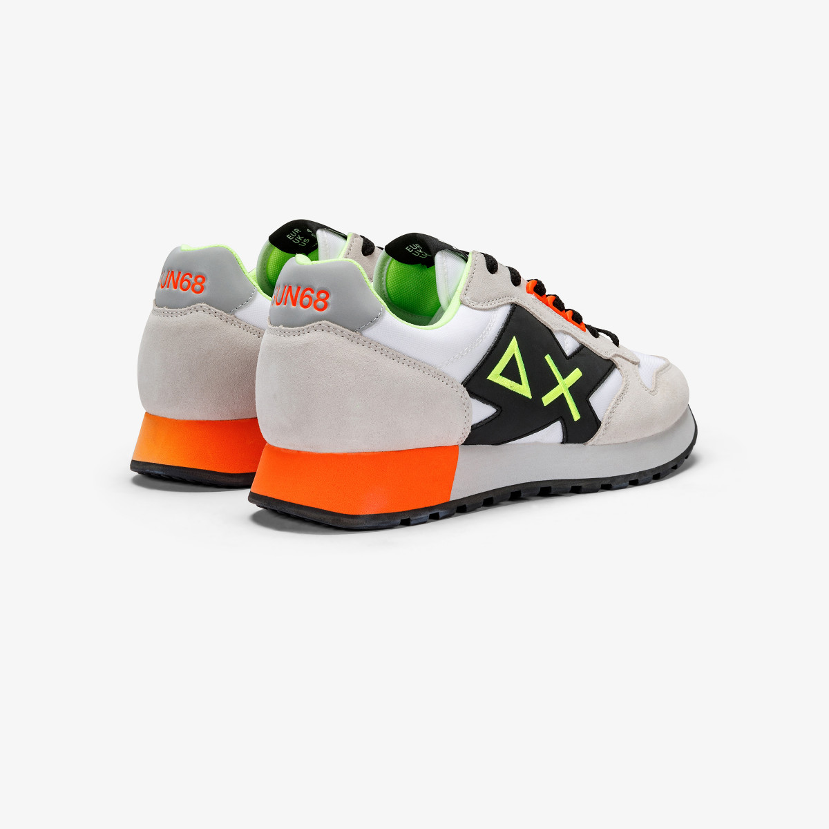 SCARPE SUN68 JAKI FLUO BIANCO