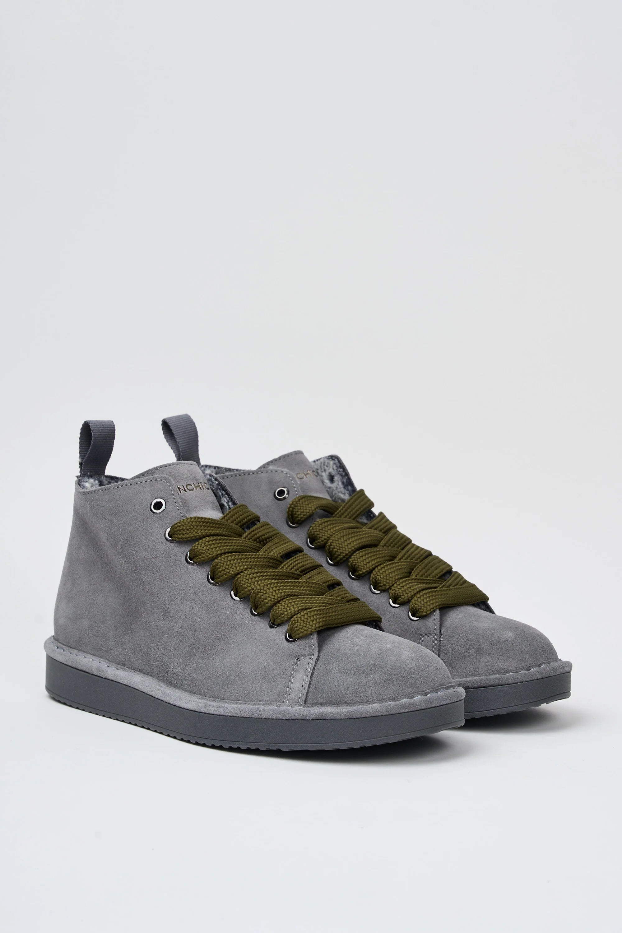 POLACCHINO PANCHIC SUEDE INT. FUR GREY L. MILITARY OLIVE