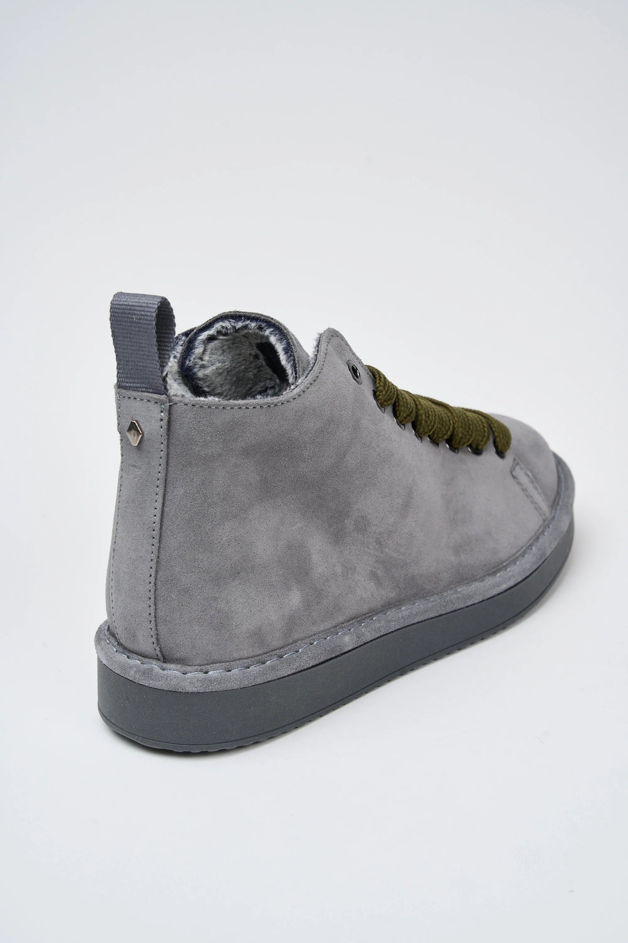 POLACCHINO PANCHIC SUEDE INT. FUR GREY L. MILITARY OLIVE