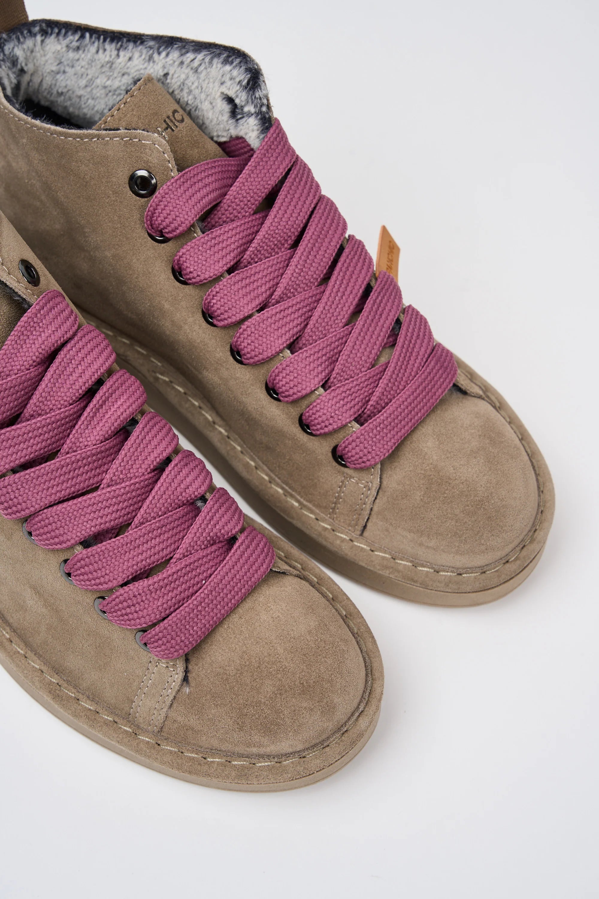 POLACCHINO PANCHIC SUEDE INT. FUR WALNUT L. BROWNROSE