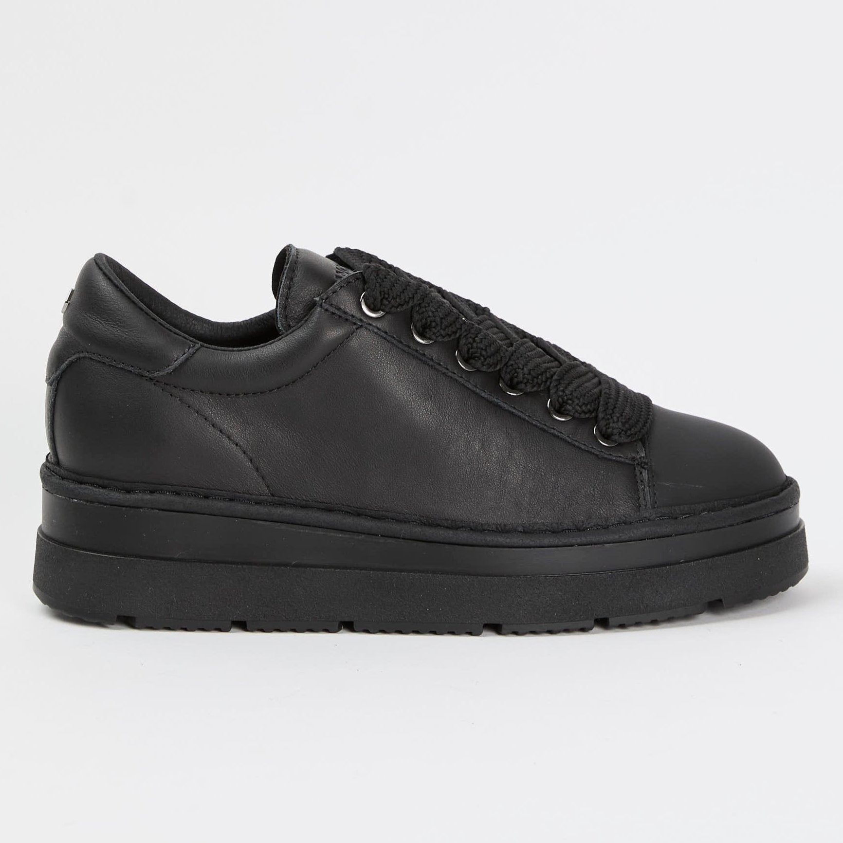 SNEAKER PANCHIC LOW PELLE LACEUP NERO