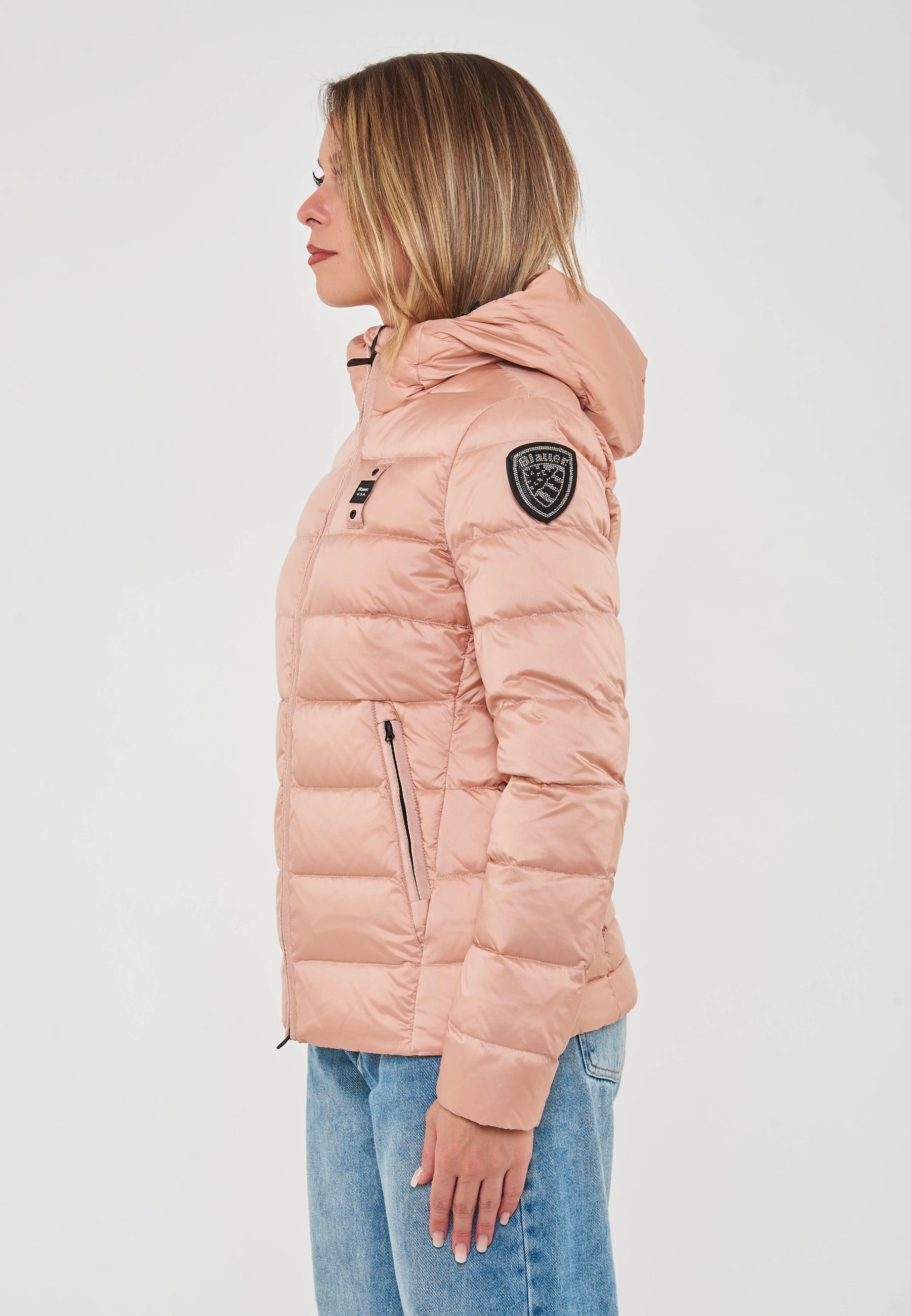PIUMINO CORTO BLAUER CHARME INT. PIUMA TRAMA DRITTO
