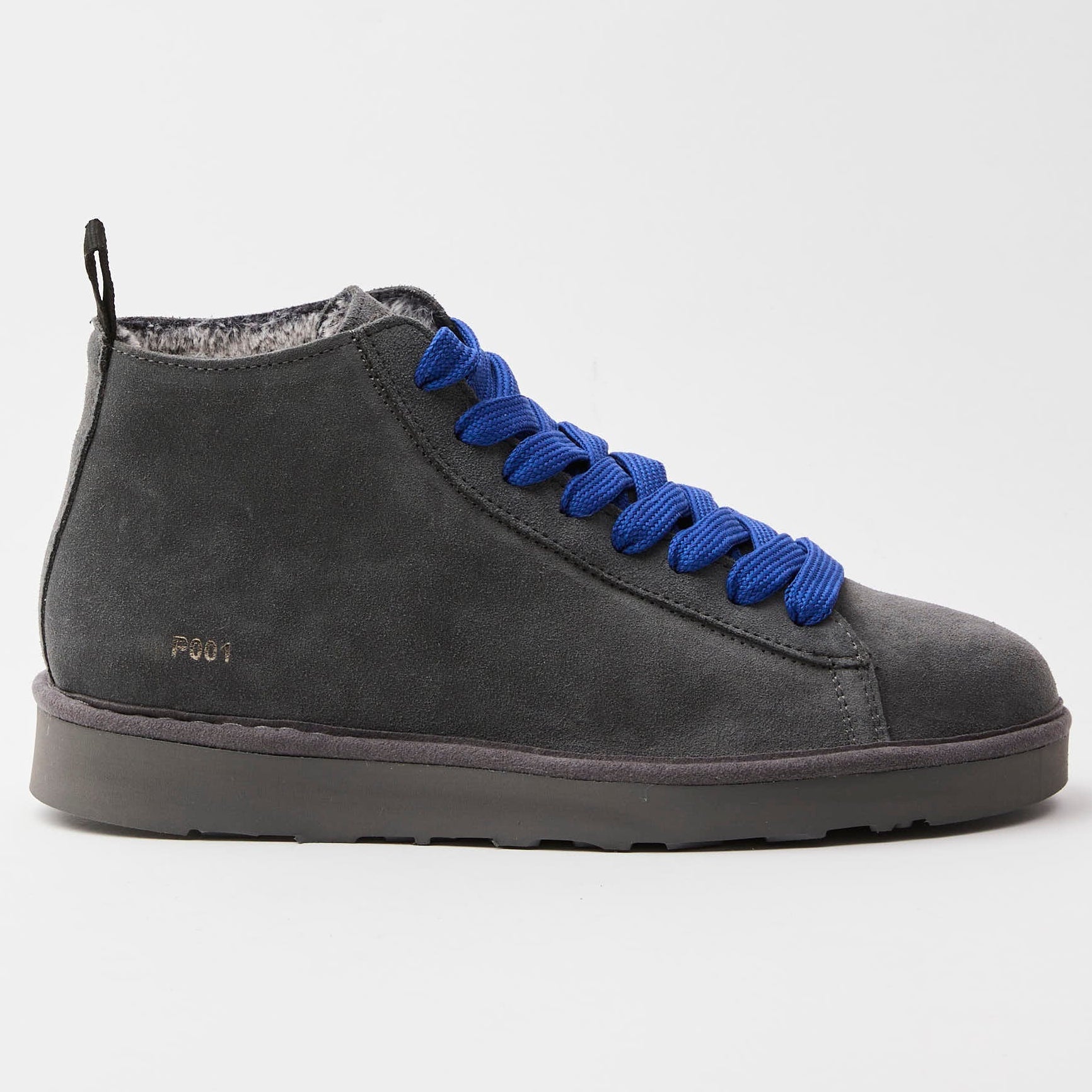 SCARPE PANCHIC POLACCHINO P001 SUEDE CON PELO ANTRACITE