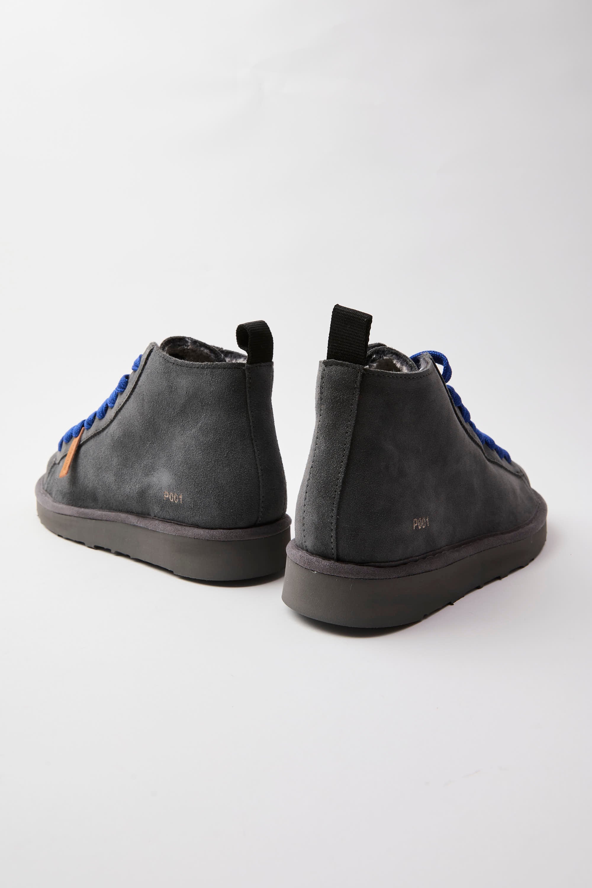 SCARPE PANCHIC POLACCHINO P001 SUEDE CON PELO ANTRACITE