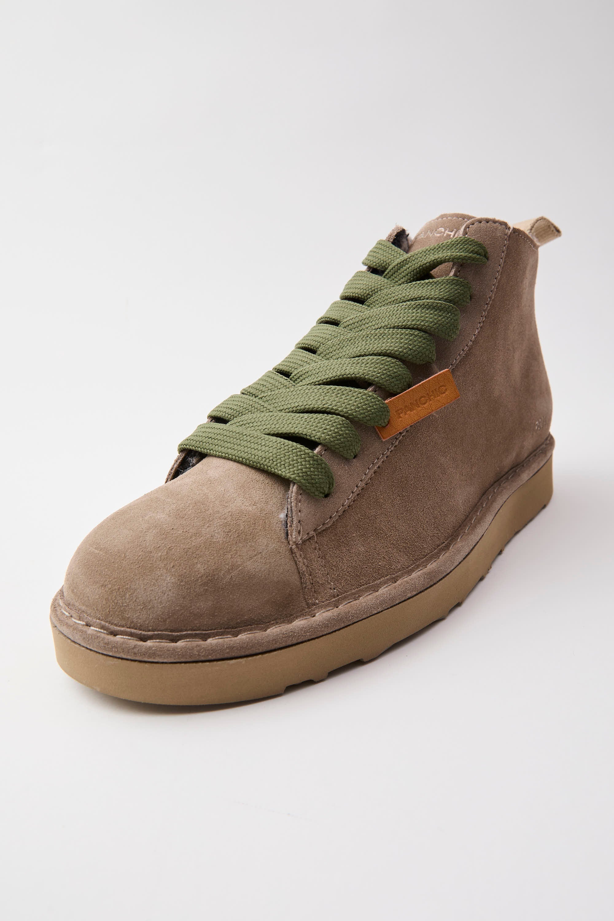 SCARPE PANCHIC POLACCHINO P001 SUEDE CON PELO WALNUT