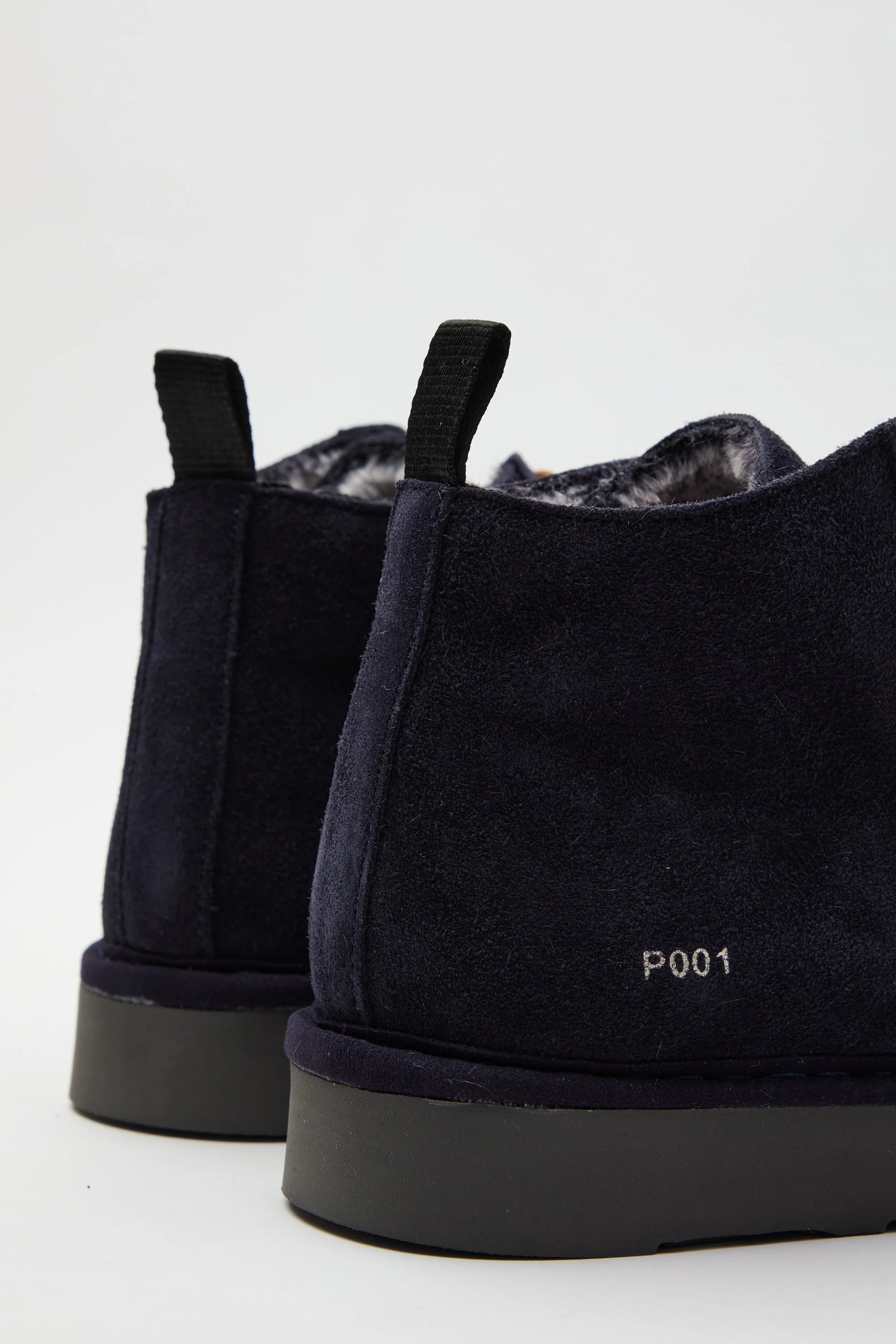 SCARPE PANCHIC POLACCHINO P001 SUEDE CON PELO SPACE BLU