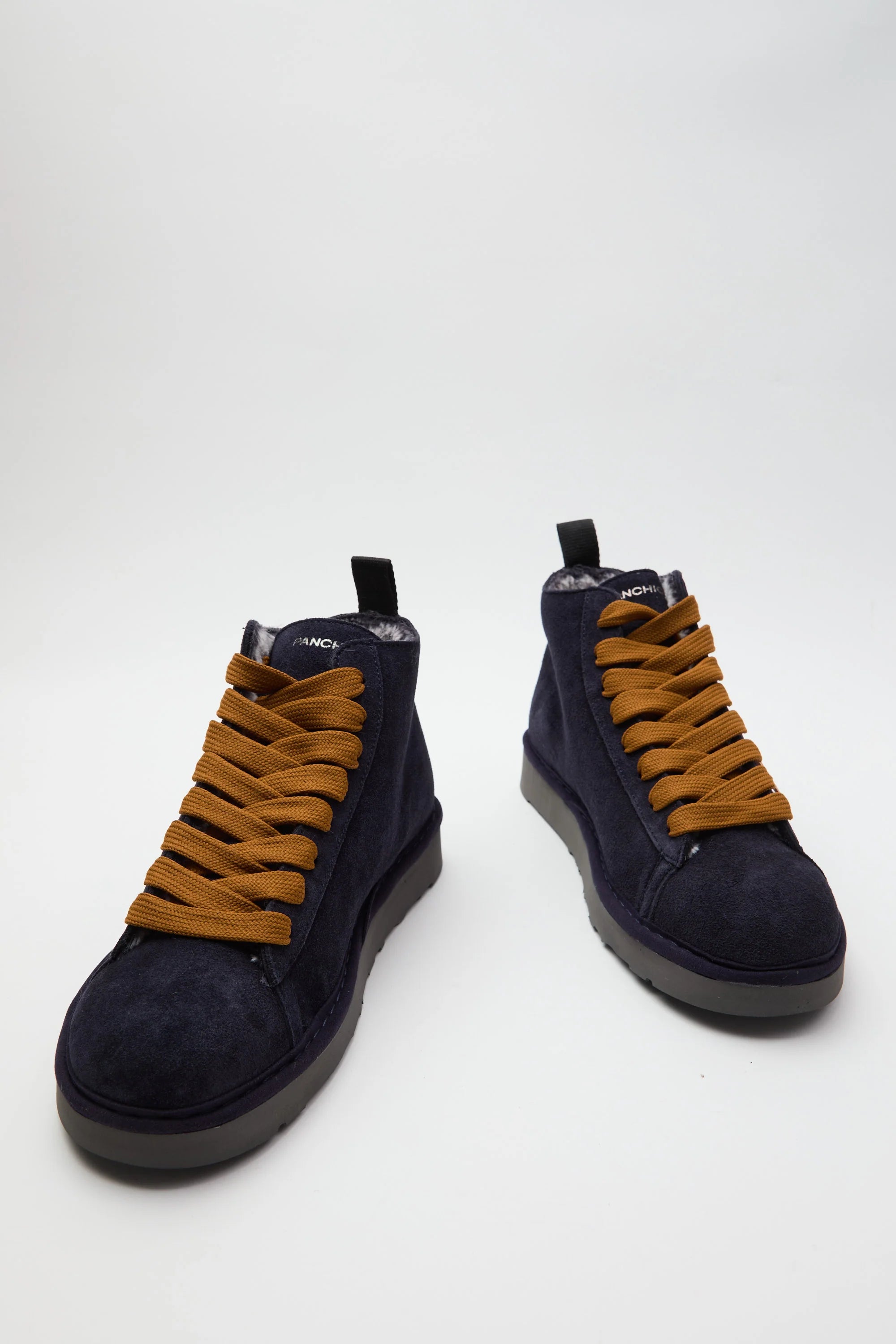 SCARPE PANCHIC POLACCHINO P001 SUEDE CON PELO SPACE BLU
