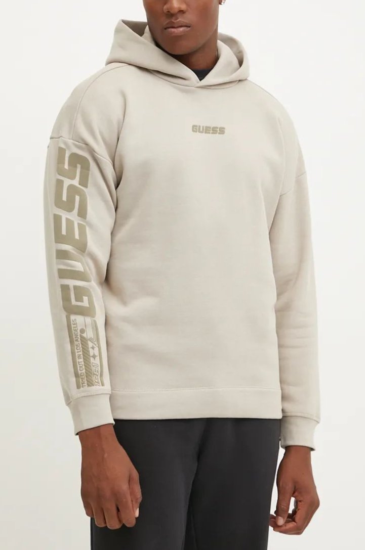 FELPA GUESS OVER CON CAPPUCCIO