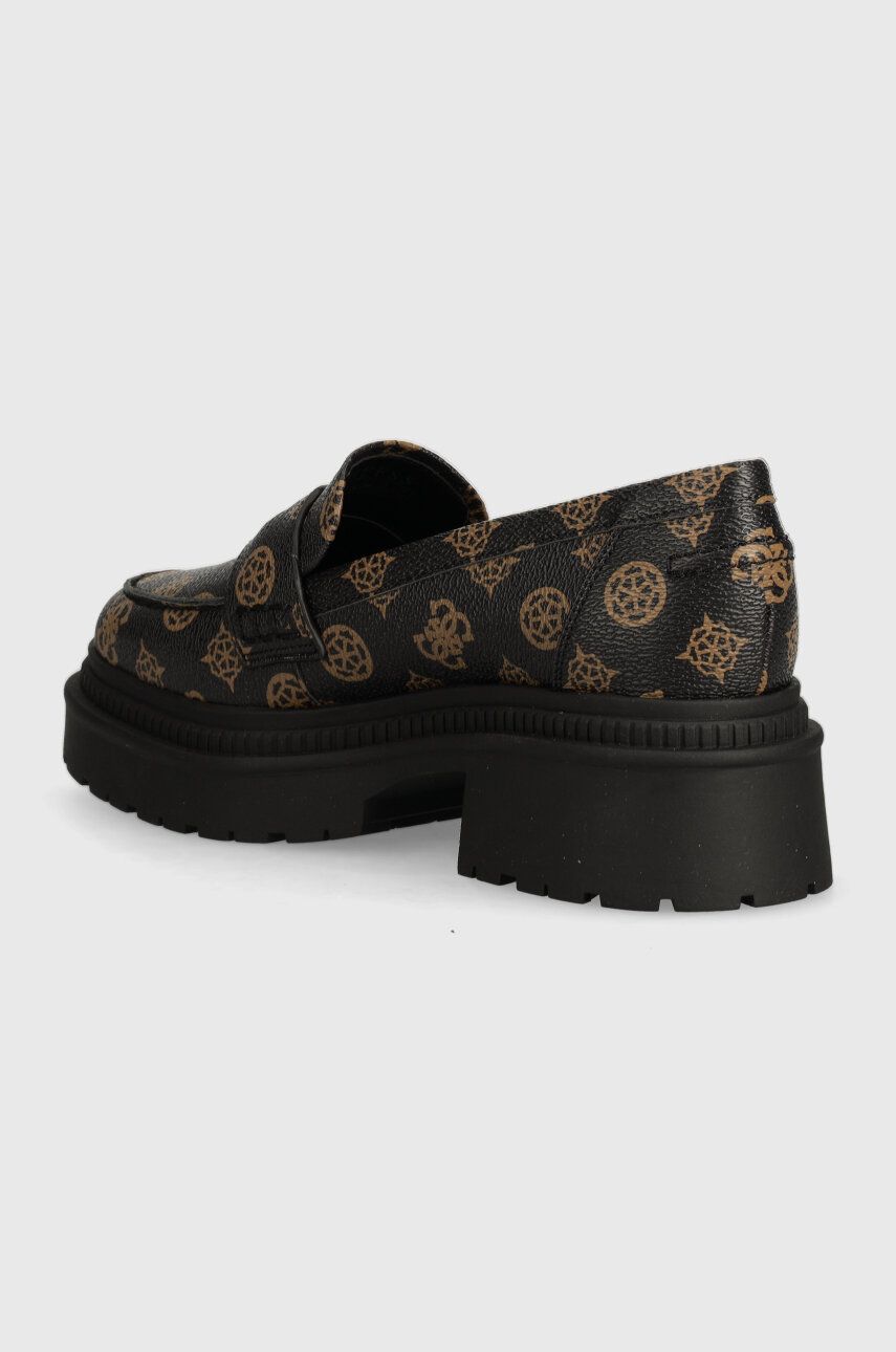 MOCASSINO GUESS FINDA 2 PELLE BROWN