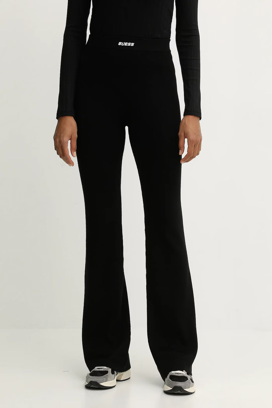 PANTALONE GUESS FLAMINIA RIBBED FLARE