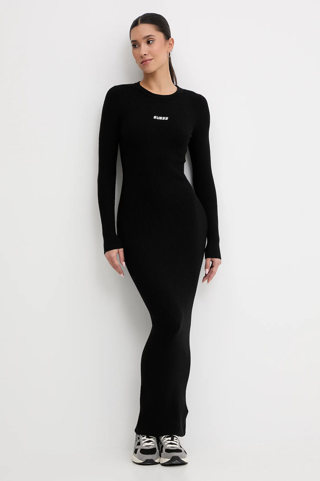 ABITO GUESS VESTITO LUNGO FLAMINIA ML RIBBED