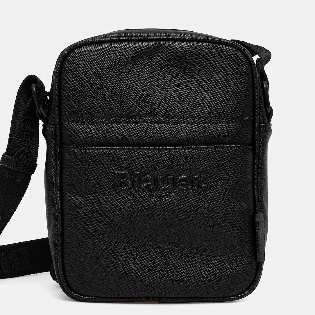 TRACOLLA BLAUER BORSELLO FORT PELLE MART. VEGAN 22X17X7