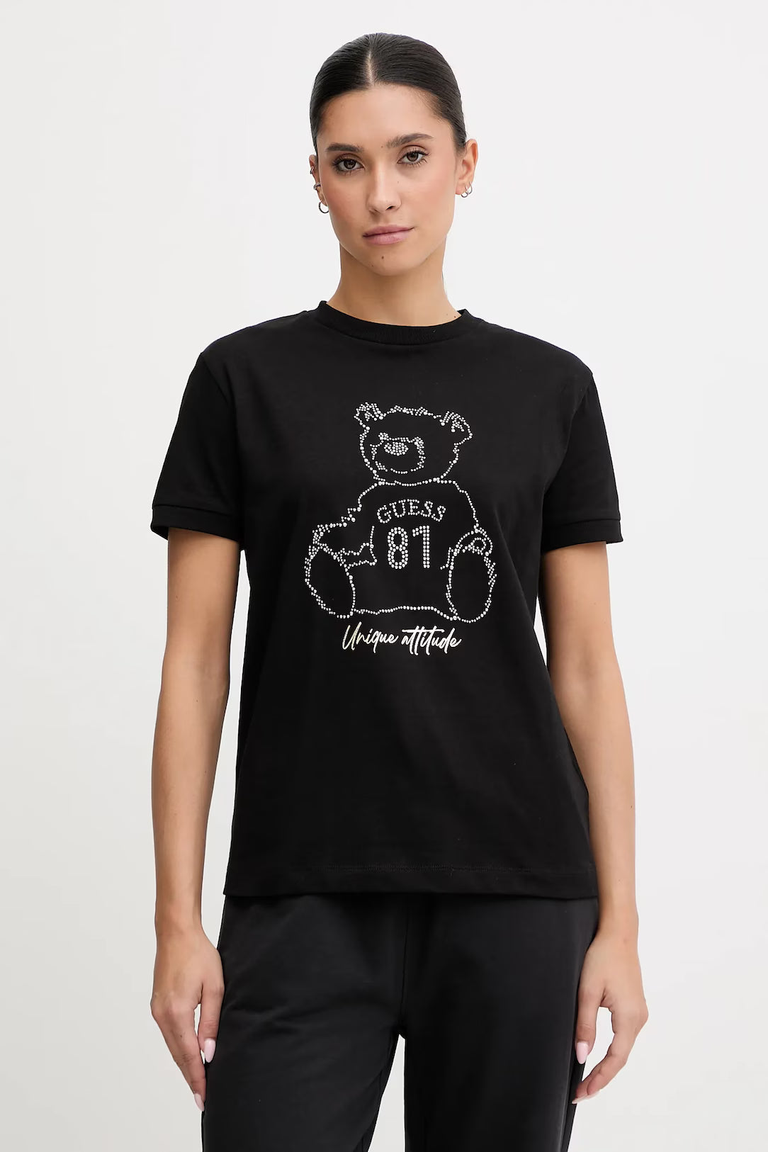 TSHIRT GUESS UNIQUE ATTITUDE REG FIT