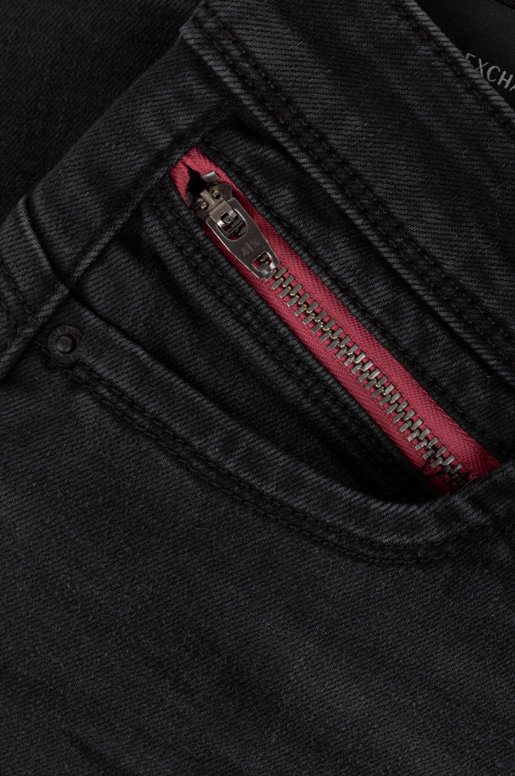JEANS ARMANI EXCHANGE 5 TASCHE DETTAGLIO ZIP FUXIA