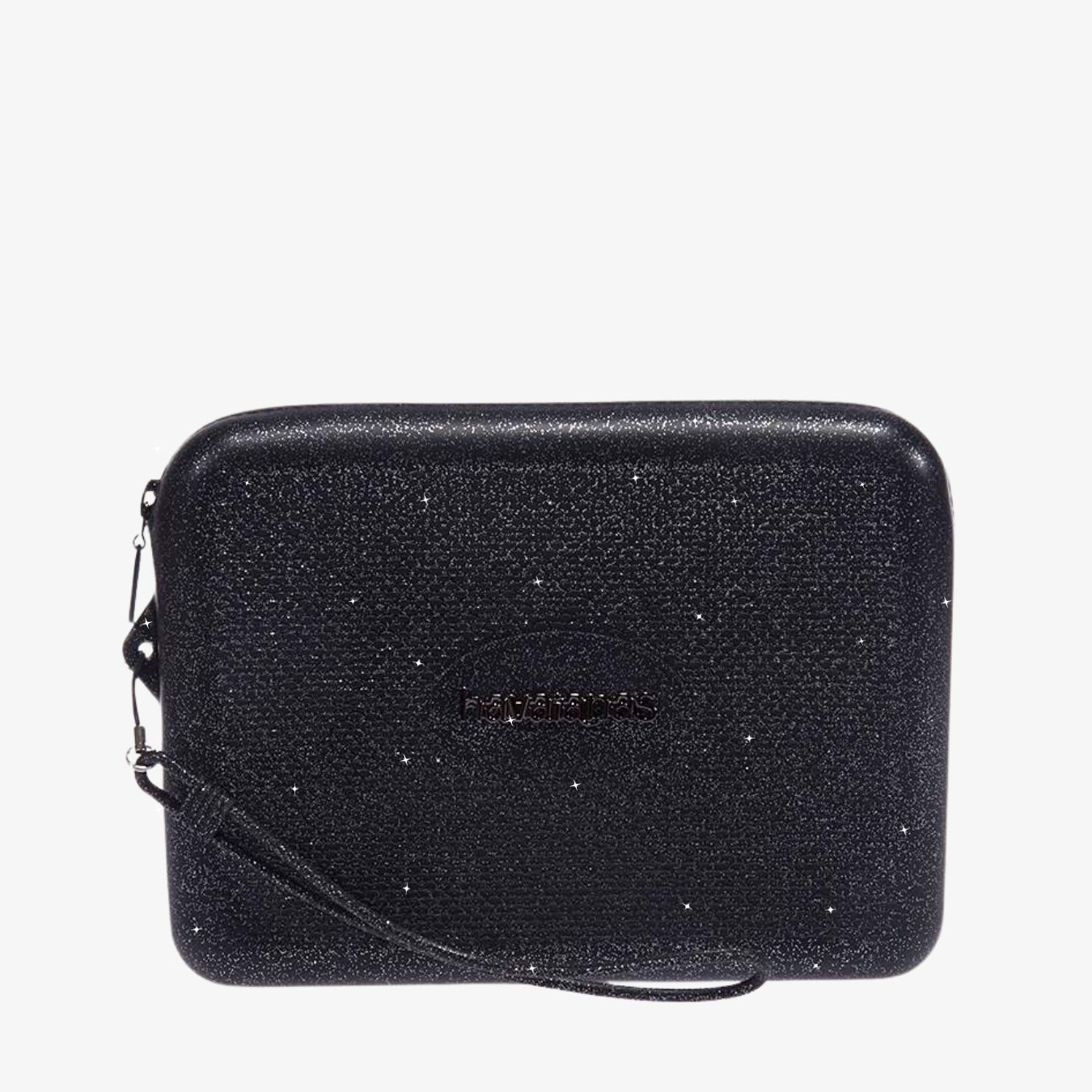 CLUTCH HAVAIANAS POCHETTE NECESSAIRE GLITTER NERO