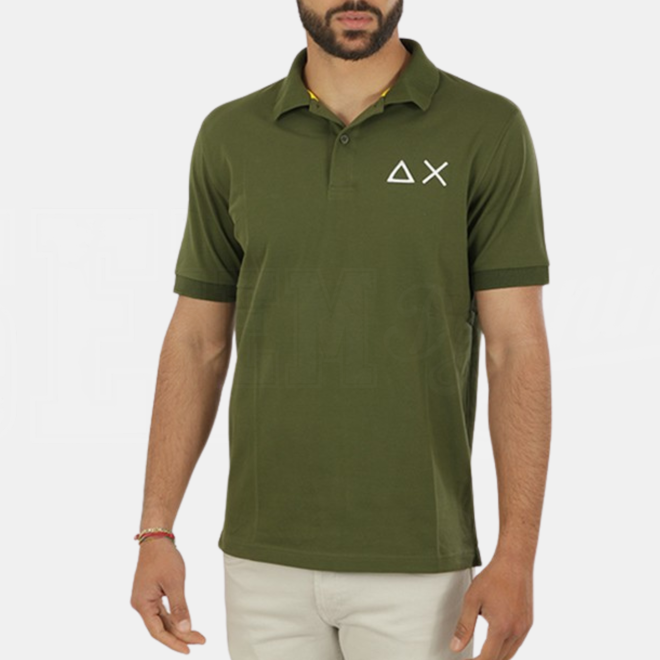 POLO SUN68 BIG LOGO MANICA CORTA