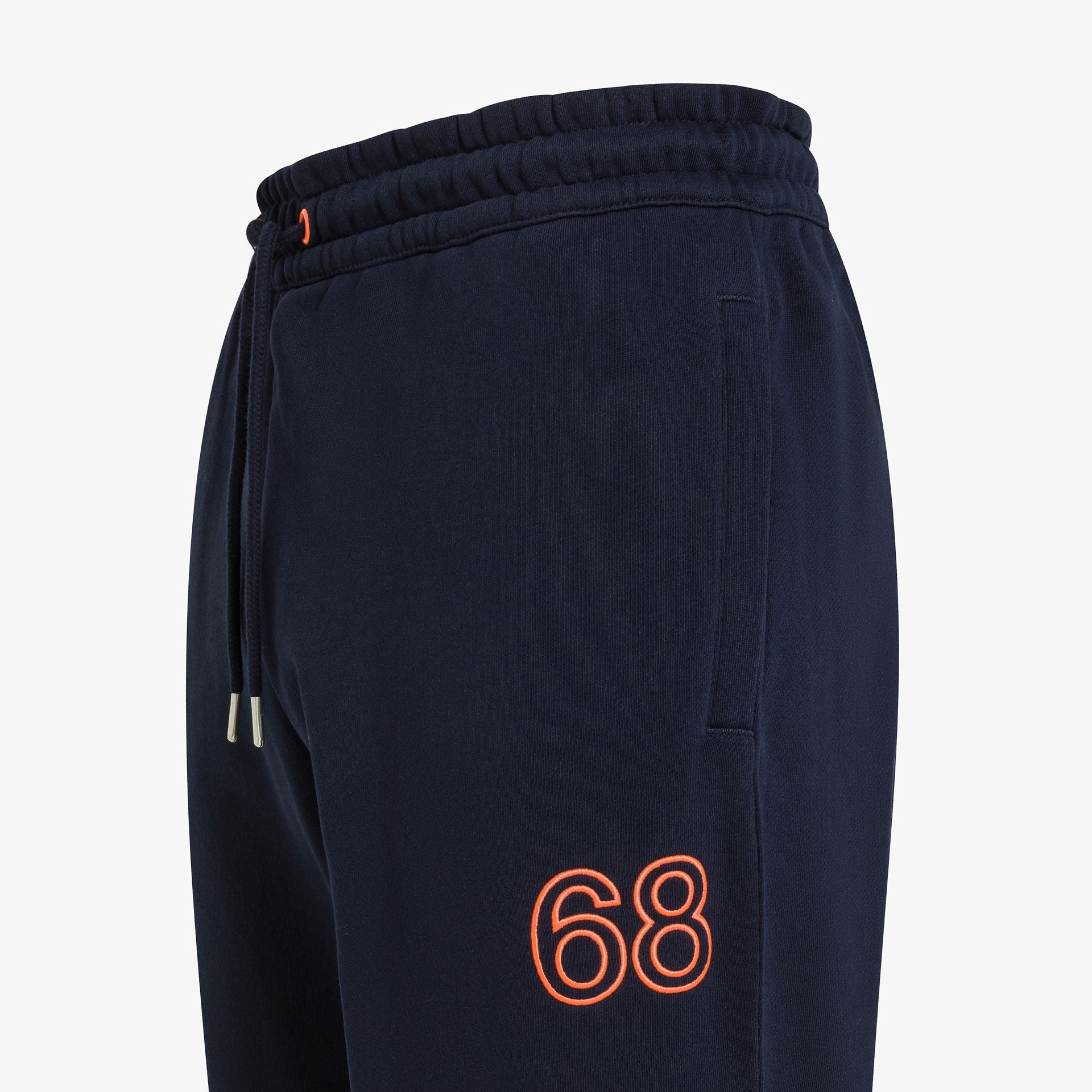 JOGGER SUN68 PANTALONE LOGO BIG FLUO IN FELPA FLEECE