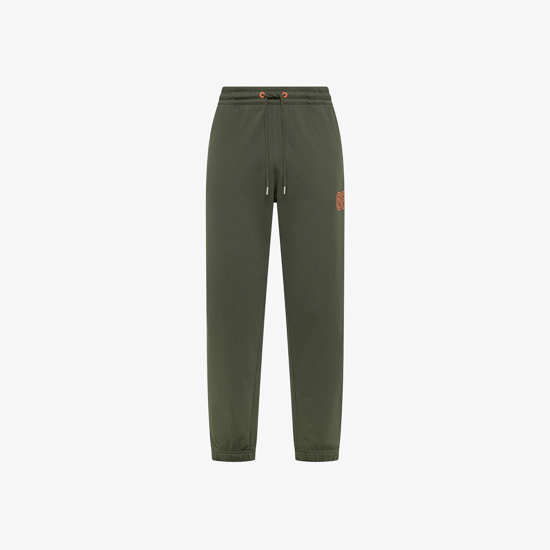 JOGGER SUN68 PANTALONE LOGO BIG FLUO IN FELPA FLEECE