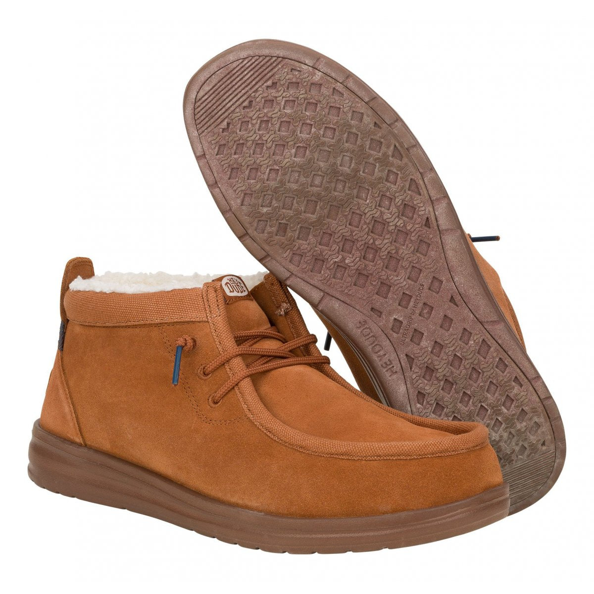 MOCASSINO HEY DUDE WALLY MID GRIP WARMTH CAMMELLO