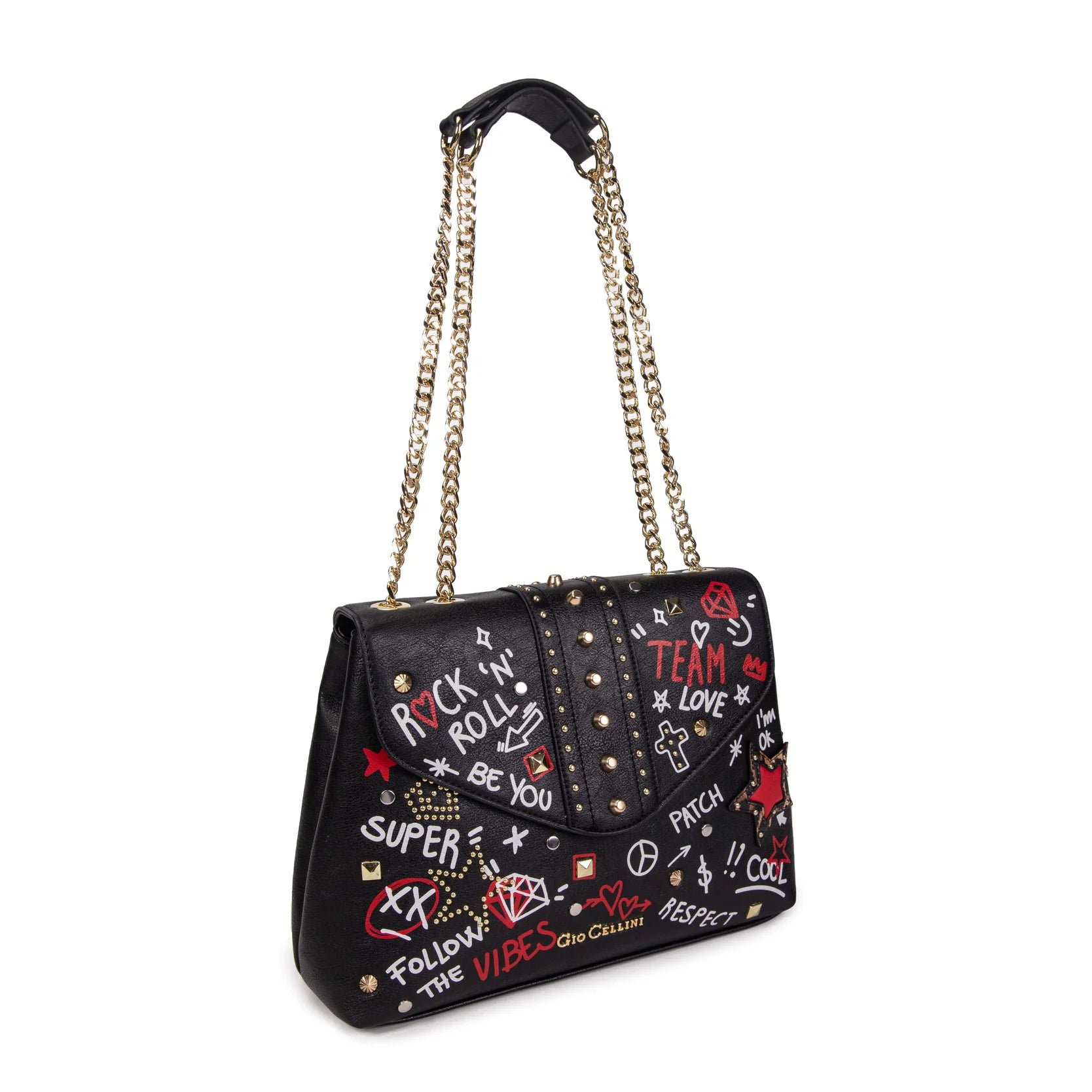 BORSA GIO CELLINI MEGAN N TRACOLLA CATENA HEARTS