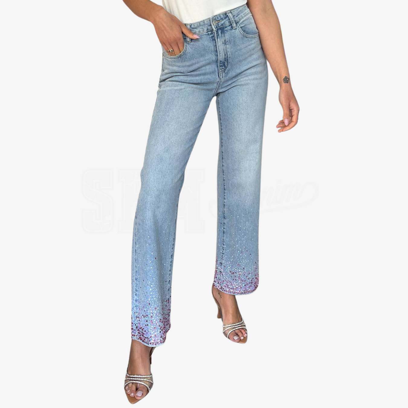 JEANS PALAZZO DIAMOND RAIN FUXIA FONDOM