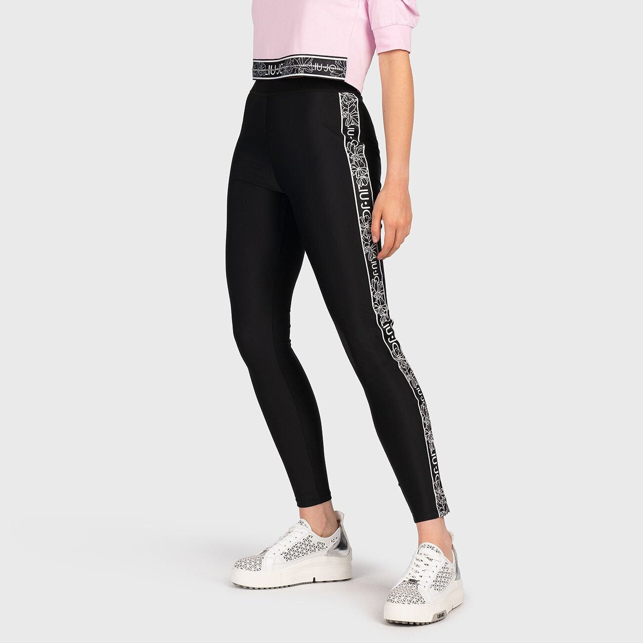 LEGGINS LIUJO IN JERSEY BANDA LATERALE