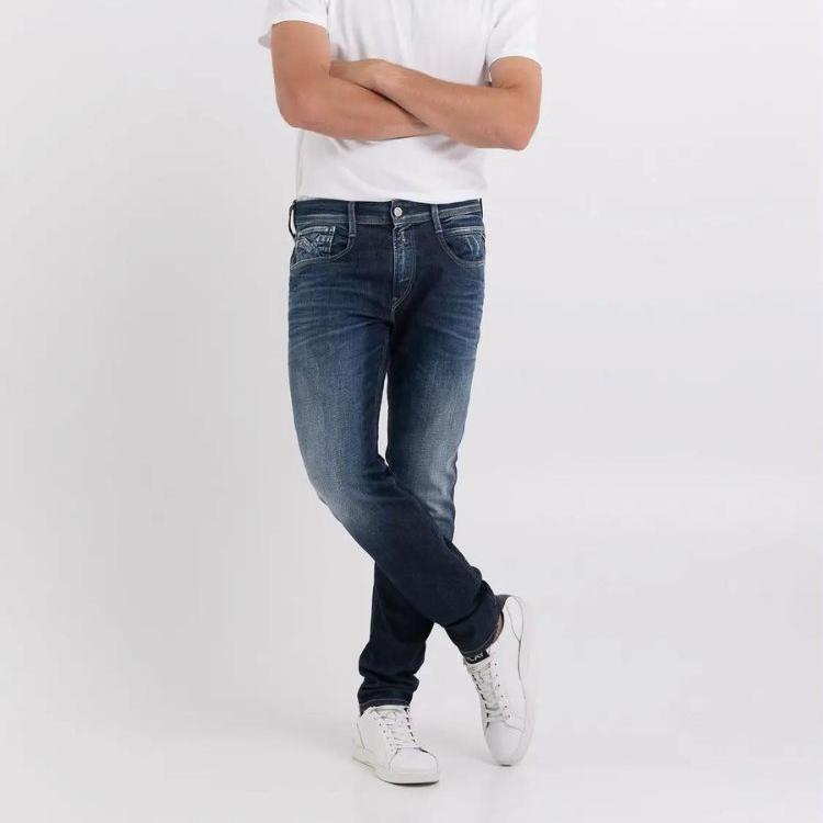 JEANS REPLAY AMBASS 573 BIO 10.5OZ DARK INDIGO SUPER STRETCH