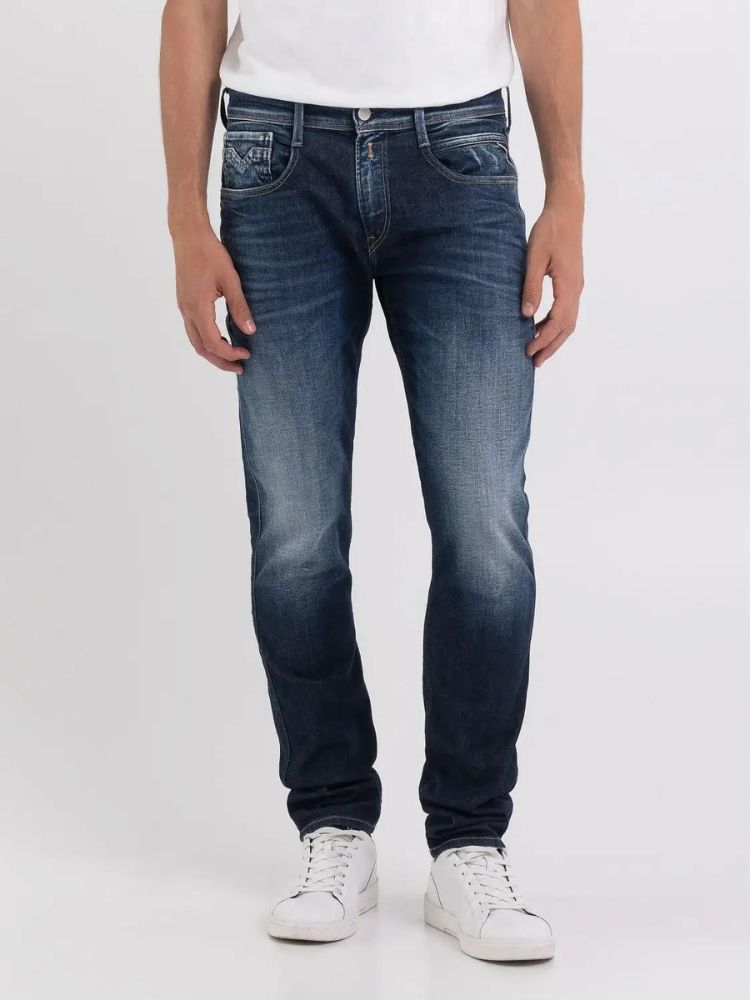 JEANS REPLAY AMBASS 573 BIO 10.5OZ DARK INDIGO SUPER STRETCH