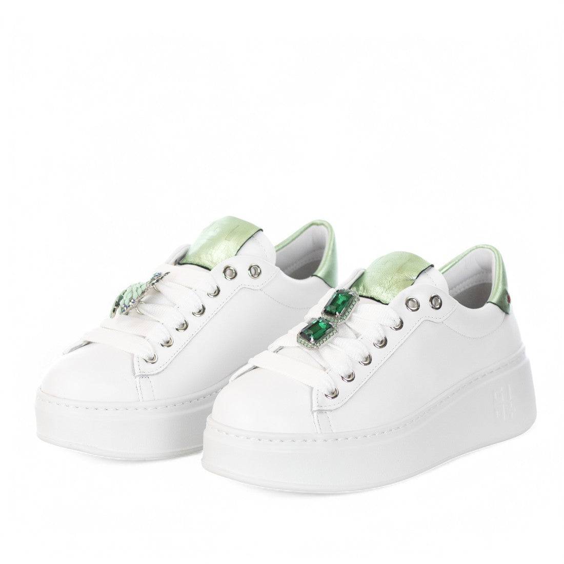 SCARPE GIOPIÙ COMBI WHITE VERDINO