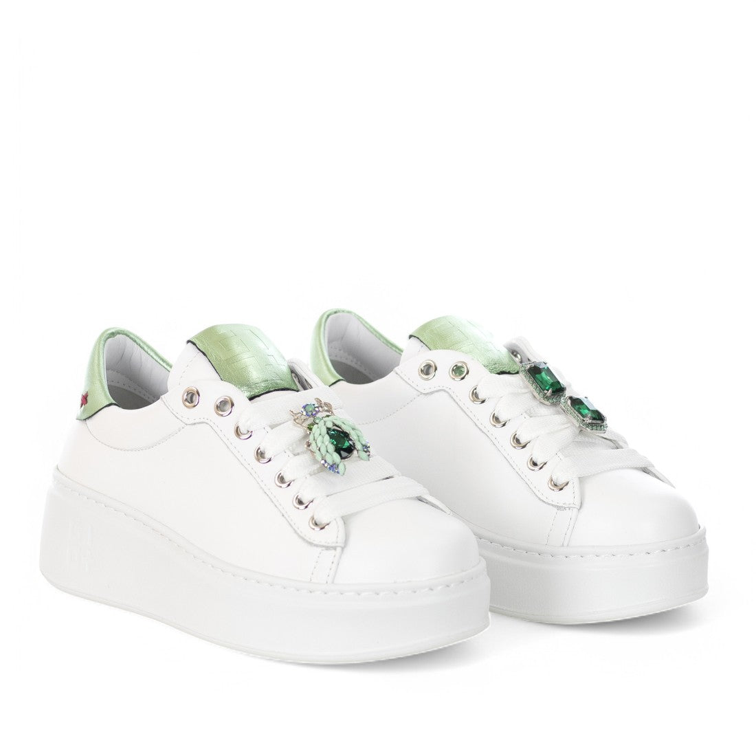 SCARPE GIOPIÙ COMBI WHITE VERDINO
