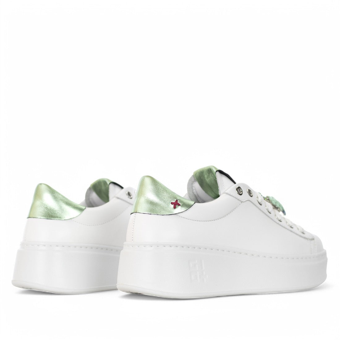 SCARPE GIOPIÙ COMBI WHITE VERDINO