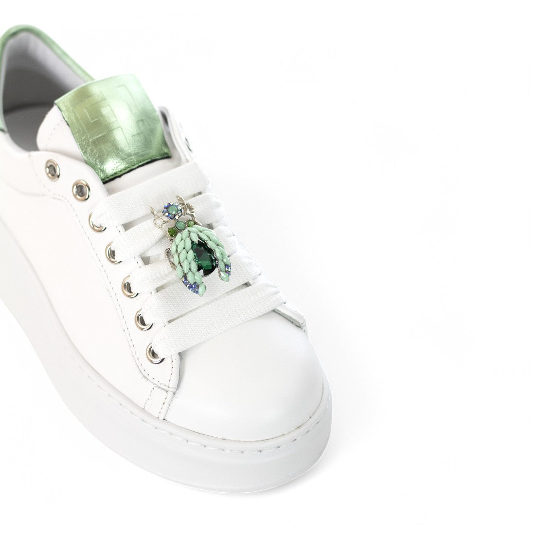 SCARPE GIOPIÙ COMBI WHITE VERDINO